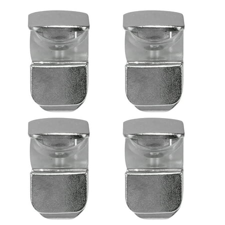 

Glass Clip Bracket Clamp Shelf Mounting Brackets Holders Shelves Metal Stand 4 Pcs