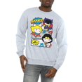 thumbnail image 3 of DC Comics Mens Chibi Super Friends Dance Sweatshirt, 3 of 5