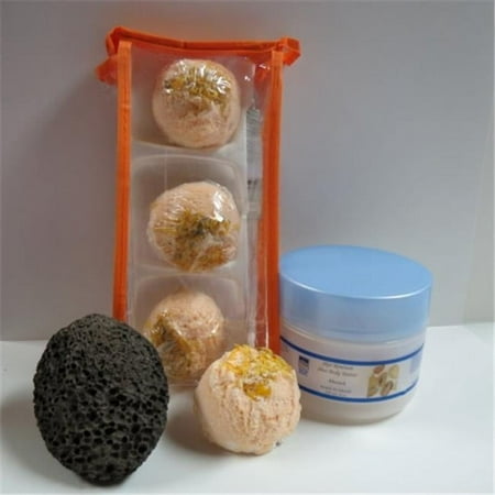 Dead Sea Spa Care DeadSea-BBTMM03 3 Pack Mango Mandarin Bubble Bath Truffles 8 oz Almond Shea Body Butter & Pumice Stone Dead Sea Spa Care DeadSea-BBTMM03 3 Pack Mango Mandarin Bubble Bath Truffles 8 oz Almond Shea Body Butter & Pumice Stone