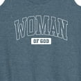 thumbnail image 3 of Instant Message - Woman Of God Collegiate - Women's Racerback Tank Top, 3 of 6