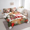 thumbnail image 3 of Homewish Merry Christmas 7-Piece Bedding Comforter Set,Xmas Gifts King Bedding Sets,Happy New Year Bed Sheets For Men Women,Microfiber Bedroom Decor Reversible, 3 of 8