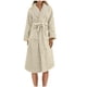 thumbnail image 2 of Batas para mujer, bata de baño lisa con vendaje, pijama largo, ropa de dormir con bolsillo en la cintura y cinturones., 2 of 4
