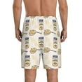 thumbnail image 2 of Balery Peanuts Men's Cotton Knit Pajama Shorts Waistband & Pockets,Short Pajama Pants-4X-Large, 2 of 8