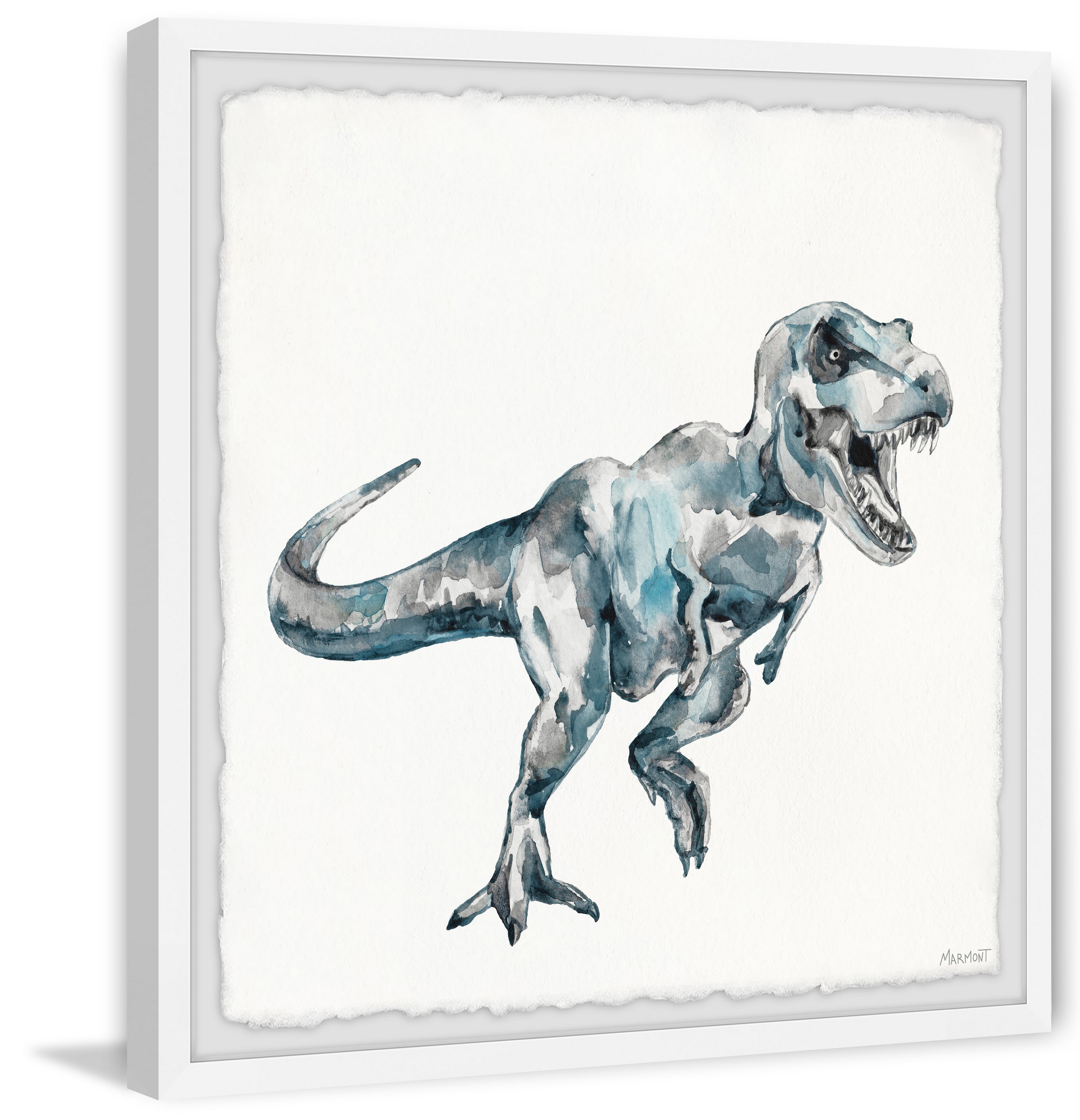 Marmont Hill T-Rex Printed Dinosaurs Framed Art Print, 18" x 18"
