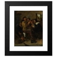 thumbnail image 2 of Adriaen Brouwer 15x18 Black Modern Framed Museum Art Print Titled - The Smokers (ca. 1636), 2 of 5