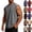 Gray, variant on LTTVQM Mens Tank Tops Workout Cotton Sleeveless Loose Fit Cut off Muscle Gym Summer T Shirts Running Beach Loose Fit Tees Black S