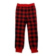thumbnail image 3 of Eddie Bauer Womens' Holiday Family Sleep Set-Red/Black/Gray Buffalo Check Moose Logo Size Medium, 3 of 3