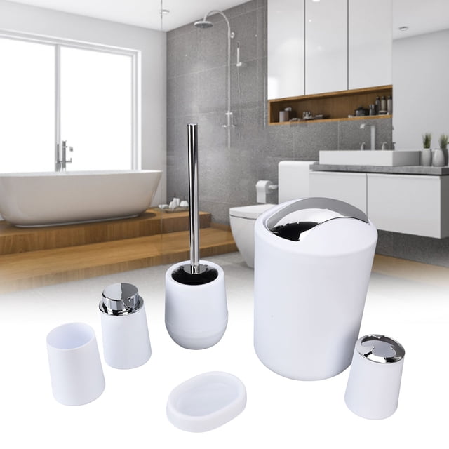 Kit de Accesorios de Baño, Soporte de Cepillo de Dientes Accesorios de Baño Juego 6 piezas/set de electroplatación multifuncional para el hotel para hotel