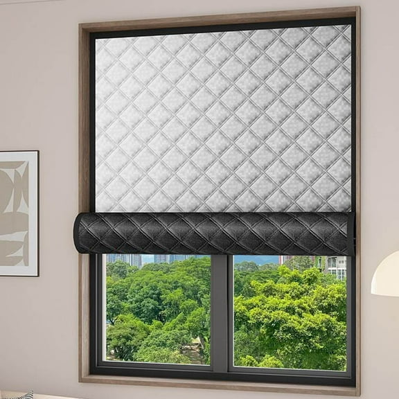 Thermal Insulated Blackout Curtains for Energy Saving,Sound Dampening Noise Reducing Window Cover,Room Darkening Shades for Bedroom,Winter Window Insulation for Cold,Street Noise(35*39Inch)