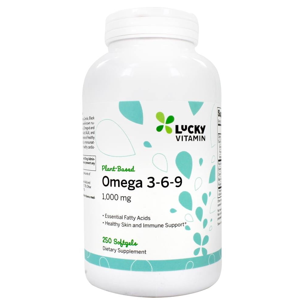 LuckyVitamin PlantBased Omega 369 1000 mg. 250 Softgels