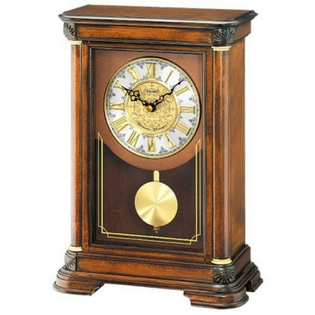 Seiko Brown Alder Mantel Clock