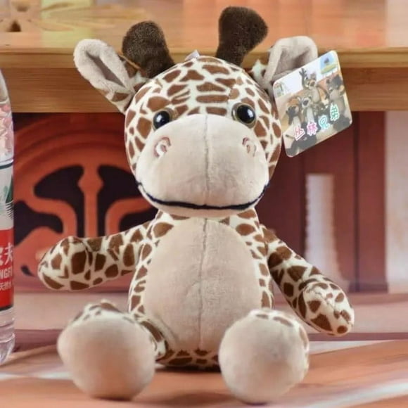 25cm Forest Animals Stuffed Doll Plush Jungle Series Animal Lion Tiger Leopard Giraffe Toys Kids Gift-Deer,Stuffed Animals