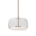 thumbnail image 1 of Kuzco Lighting Pd70615 Enkel 15" Wide Led Pendant - Vintage Brass / Clear, 1 of 2