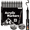 Black - Single Tip, variant on COORIART 12 Skin Tone Acrylic Paint Markers, Soft Brush Tip Pens, Automatic Ink Control No Bleed Markers for Wood, Stone, Canvas, Glass, Fabric, Egg, Rock Painting and DIY