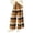 11#Ginger, variant on Women's Plaid Pajama Pants, Elastic Waist Straight Leg Lounge Sweatpants, Warm Cozy Winter Sleepwear Trousers with Pocket Light Brown L