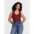 thumbnail image 2 of Scenario Women's Wide Ribbed Tank Top, Sizes XS-XXXL, 2 of 6