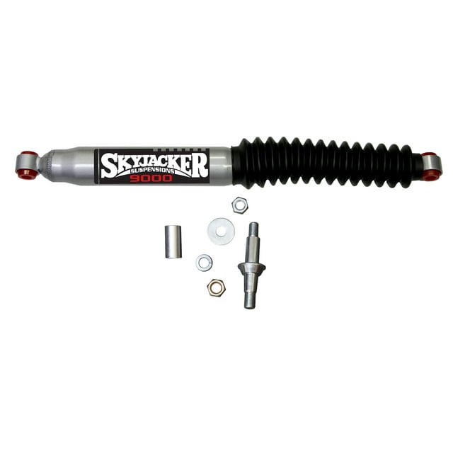 Skyjacker Suspensions 9202 Steering Stabilizer Heavy Duty OEM; Single; Silver With Black Boot; Without Brackets/ Without Hardware; Mounts To OE Locations
