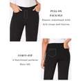 thumbnail image 4 of Bootcut Dress Pants For Women Solid High Waisted Straight Pant Regular Business Casual Work Trousers With Pockets Business Casual Pants for Women Long Dress Pants Women Business Casual Romper Pants, 4 of 6