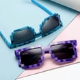 thumbnail image 1 of Typpkmm 2023 New Fashion Sun Glasses Sunglasses Creeper Glasses Novelty Mosaic Funny Goggles Boys Girls Pixel Eyewear, 1 of 5