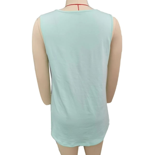Camiseta Sin Mangas Plisada Delantera,Camiseta Sin Mangas para Mujer Camiseta Sin Mangas Plisada Frontal Camiseta Sin Mangas De Verano Máxima Comodidad