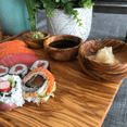 thumbnail image 2 of BeldiNest Olive Wood Sushi Tray Set | Sushi Serving Board, 2 of 7