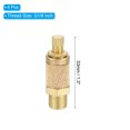thumbnail image 2 of Uxcell Brass Air Pneumatic Mufflers G1/8 Male Top Adjustable Air Flow Speed Controller 4 Pack, 2 of 6