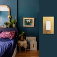thumbnail image 2 of Rio Salto Forge Collection Metal Brushed Brass Gold Wall Outlet Cover or Light Switch Cover Rocker Switch Covers Decorator Plug Wall Plate Electric Outlet Covers - Midsize 1 Gang 5-Pack, 2 of 8
