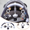 thumbnail image 2 of Arco móvil con clips para estimular los sentidos del bebé y desarrollar sus habilidades motoras. Hamaca para cuna, moisés y cochecito., 2 of 8
