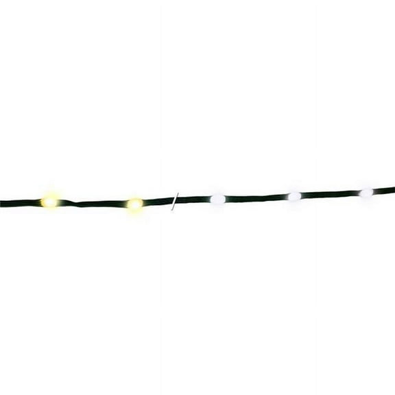Celebrations 9086869 33 ft. LED Pure String Ribbon Light, White & Warm White - 200 Count