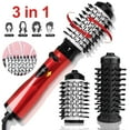 thumbnail image 1 of Scheri 3-In-1 Hot Air Brush And Rotating Hair Dryer Multifunction Electric Hair Styler Comb, 1 of 9