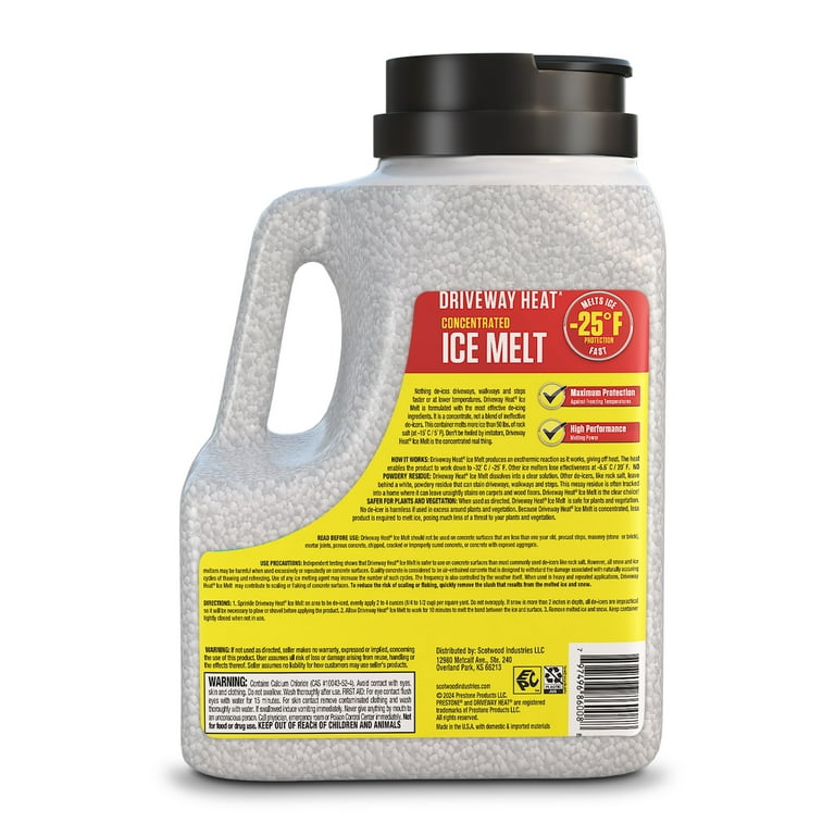 2 pack) Prestone 9.5 lb Driveway Heat Calcium Chloride Pellets Ice