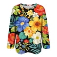 thumbnail image 4 of MEICHEN Women's Fashionable Casual Comfort Printed Sleeve Top Loose Summer T Shirts for Women, 4 of 5