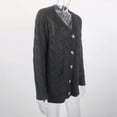 thumbnail image 4 of Womens Cardigan Sweaters with Pockets Womens Boho Patchwork Cardigan Long Sleeve Open Front Knit Sweaters Coat Pockets Womens Sweaters Cardigan Long Womens Coat, 4 of 9