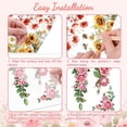 thumbnail image 3 of Rub on Transfer Decals for Furniture Crafts 6"x12" 3Pcs Floral Border Waterproof UV DTF Transfer Decals Sticker, 3 of 9