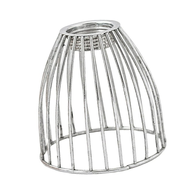 Milaget Hanging Lamp Shade Only, Metal Cage Lampshade, Industrial Replacement Light Bulb