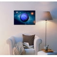 thumbnail image 2 of wall26 - Astronomy Canvas Wall Art - Planet Neptune in Solar System - Gallery Wrap Modern Home Art | Ready to Hang - 12x18 inches, 2 of 4