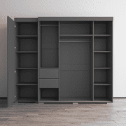 Aria 3D-EX Wardrobe with 3 Mirrors
