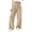 Beige-1, variant on Women's Wide Leg Pants Elastic High Waist Split Hem Plush Trousers Womens Pants,Plush Fabric,Cozy Warmth,Solid Color,With Pockets,Casual,Loose,Home Daily Wear,Fall Winter Clothes