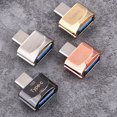 thumbnail image 3 of Lector de tarjetas Methold Mini USB 3.1 TF Adaptador OTG Tipo C Dorado con cadena, 3 of 6
