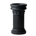 thumbnail image 2 of 8 Inch 3D Printed Art Vase, Matte Black Vintage Column-Style Decorative Vase With Classic Engraved Details, Ideal For Tabletop Centerpieces, Shelf Display, Home Decor, For Family,, 2 of 7