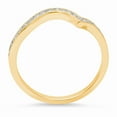 thumbnail image 2 of 0.21 ct Brilliant Round Cut Synthetic White Sapphire 18K Yellow Gold Stackable Band SZ 6.75, 2 of 5