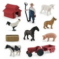 thumbnail image 6 of 1 Set Farm Animal Figurines Cute Plastic Miniature Figurine Pretend Toys Scene Props Educational Toy Solid Model Simulation Cattle Sheep Dog Duck Chicken Poultry Figure Children Toy Gift, 6 of 7