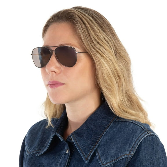 Guess GG1142 Pink Pilot Ladies Sunglasses GG1142 09Z 56