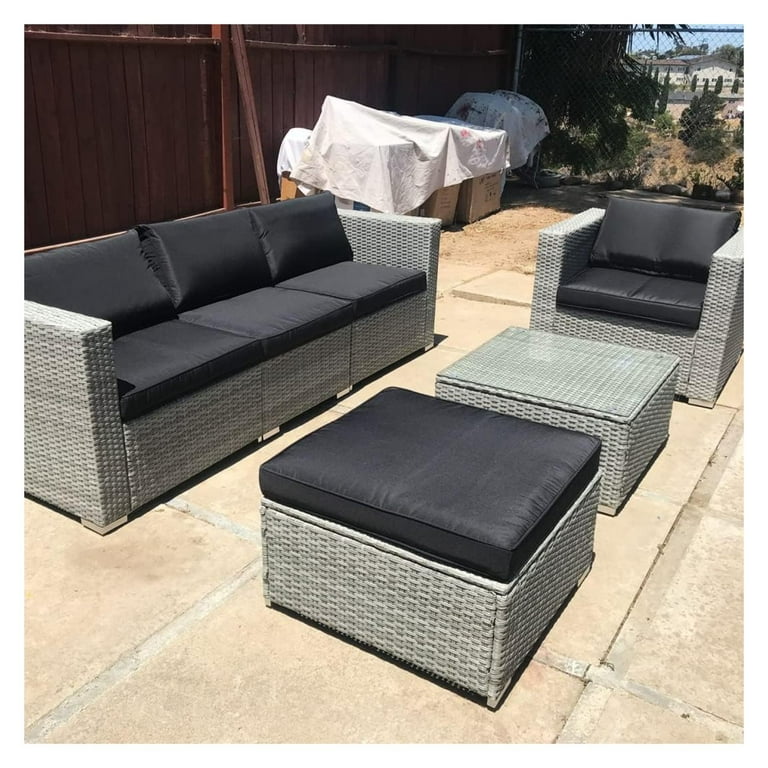 Drevy Patio Cushion Covers 24X22X4, Water Resistant Outdoor