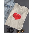 thumbnail image 3 of Stitch Heart T-Shirt Women -Engin Selcuk Designs, Female 4X-Large, 3 of 4