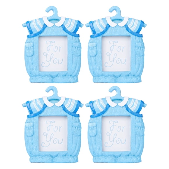 Statues Extérieures 2022 Ornement de Noël Sculpture Pied Boîte aux Lettres Statue Ours Ornement 4 Pcs Mignon Bébé Fête Garçon Cintre Cadre Photo Bébé Pleine Lune Anniversaire Forme de Vêtements Mini Cadre Photo