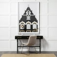 thumbnail image 6 of Mercana Vince 3 Drawer Metal Writing Desk in Matte Black, 6 of 6