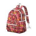thumbnail image 2 of Golden Retriever Hawaiian Backpack for School,Cute School Bag,Schoolbag with Adjustable Shoulder Straps & Padded Back,13.4"x11"x4.7", 2 of 6
