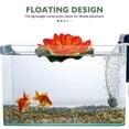 thumbnail image 3 of SHOWERORO 3Pcs Simulation Lotus Flowers Floating Decoration for Aquarium Pond and Pool Display, 3 of 6