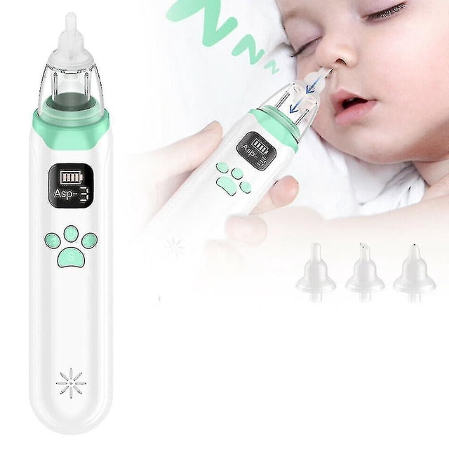 Aspirador Nasal para bebé, limpiador de nariz eléctrico, succionador de mocos higiénico seguro para niños recién nacidos